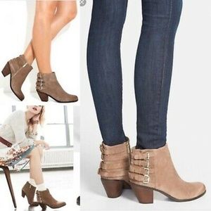 Sam Edelman Lucca Suede Ankle Boots Booties